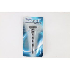 Deadstock Vintage 2001 Gillette Mach 3 Turbo Razor Face Shaver Cartridge Handle